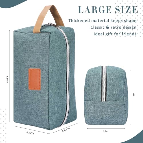 Paterr 8 Pieces Groomsmen Gift Bags Toiletry Bag for Men Hanging Travel Toiletry Bag Water Resistant Shaving Bag Portable Storage Bags Christmas Gifts(Gray, Black, Blue, Green)2