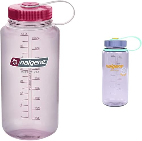 Miniatura 2 de Nalgene Sustain - Botella de agua de tritán sin bisfenol A (BPA) hecha con 50% de material derivado de plástico reciclado, 32 oz, boca ancha