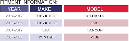 Miniatura 2 de MAYASAF Actuador de puerta de mezcla de aire para calentador HVAC 604-132 para Chevy 2004-2012 Colorado2003-2006 SSR, para GMC 2004-2012 Canyon,