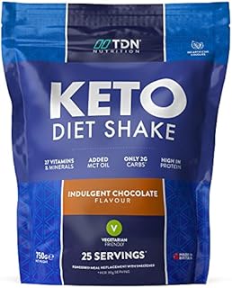 Premium Chocolate Keto Diet Shake - Complete Protein Blend - mcts for 17% Faster Nutritional ketosis 10% More Fat Burning with metab-Boost - Grass-Fed Non-GMO Dairy Proteins - Vegetarian Friendly