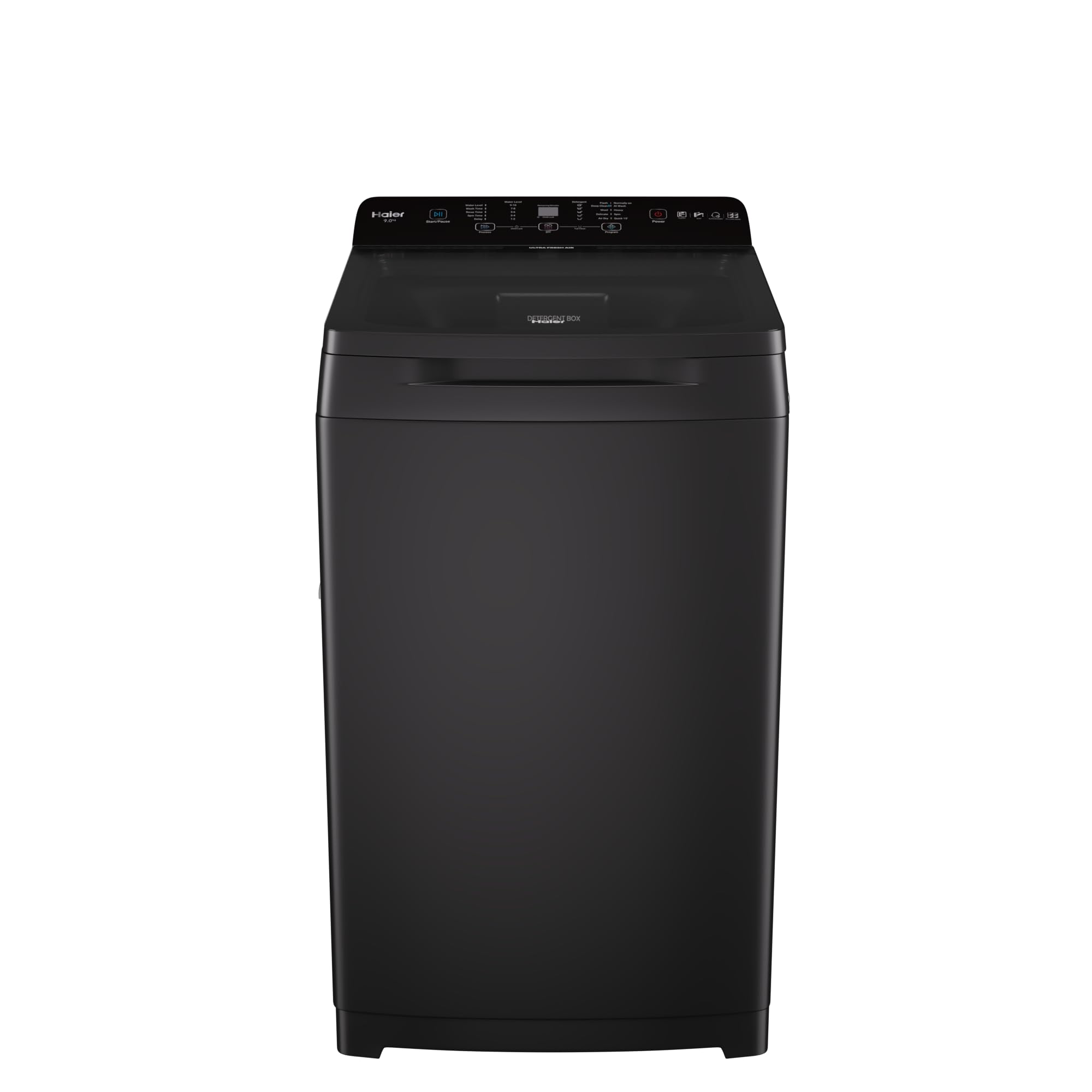 Haier 9 Kg Oceanus Wave Drum 15 Min Quick Wash Fully Automatic Top Load Washing Machine, Dark Jade Silver (ETL90-C8S8)