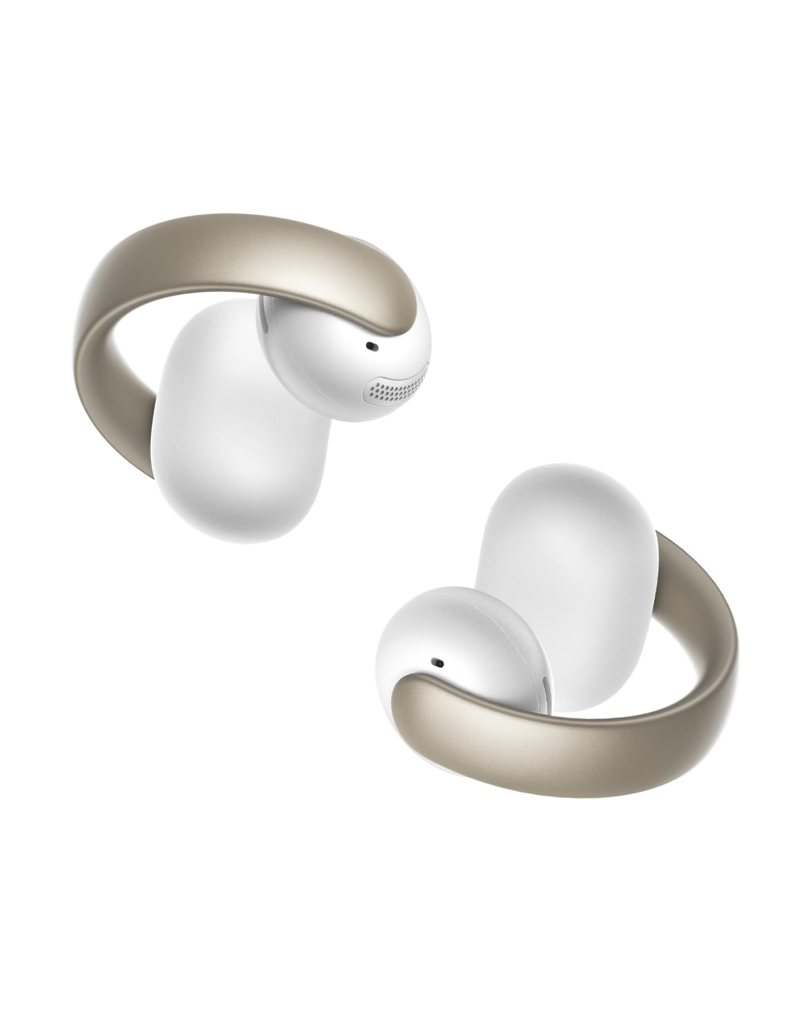 soundcore AeroClip by Anker, Open-Ear Earbuds, Clip-On Headphones, Adaptive Comfort, AI-Powered Clear Calls with 4 Mics, Secure Fit, 12 mm Drivers for Powerful Bass, Hi-Res Audio, Open-Ring Design