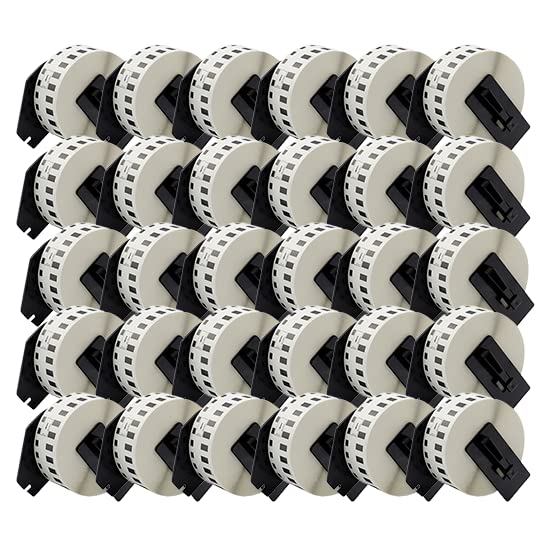 DK-22205 DK22205 etichette continue compatibili per Brother P-Touch QL1050 QL1060N QL500 QL500BW QL560VP QL570 QL580 QL700 QL710W QL800 QL810W QL820NWB // 62 mm x 30,48 m (30 confezioni)