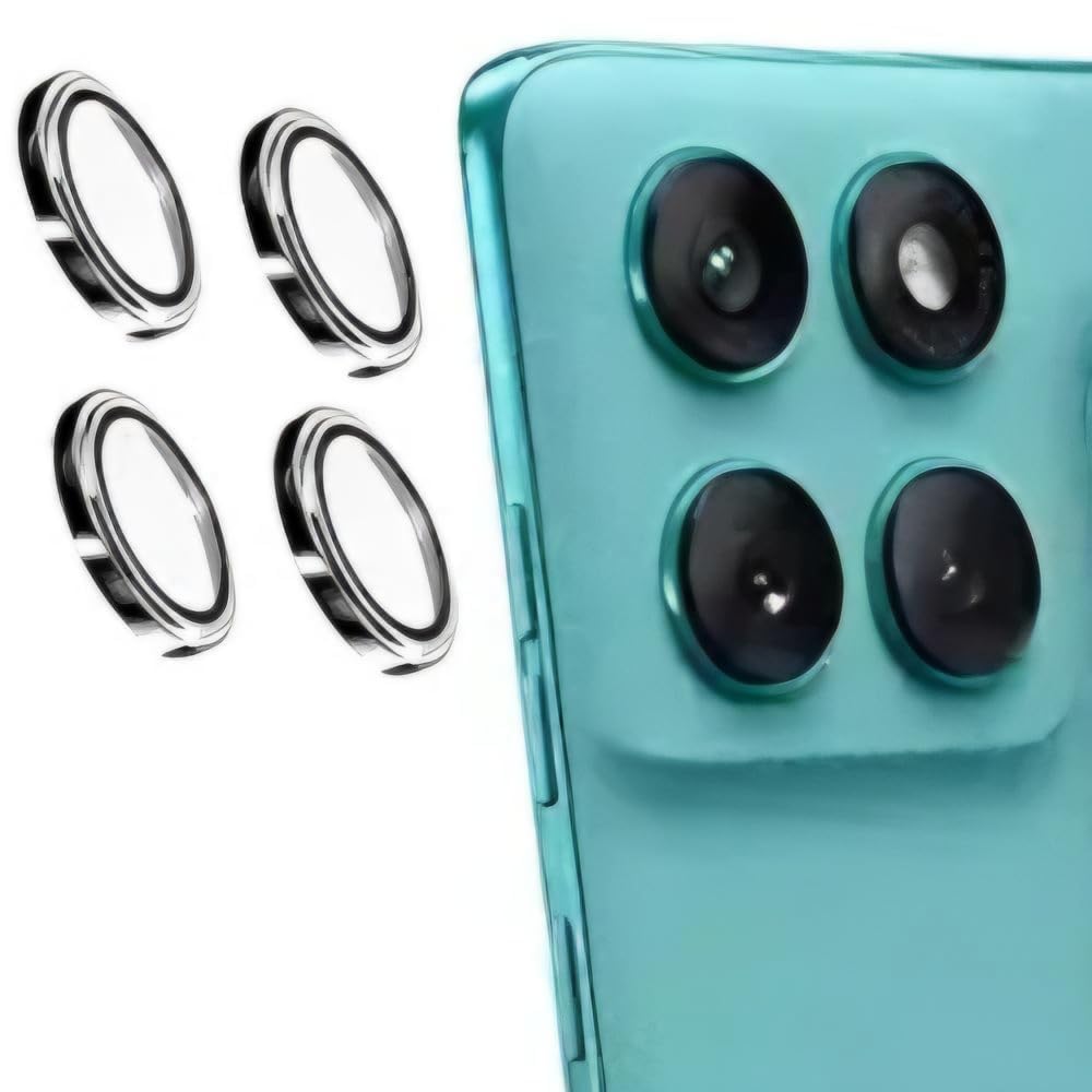 [4 Pack Camera Lens Protector For Motorola Signature 5G Tempered Glass Metal Camera Rings//Anti-Scratch/Case Friendly [Black] — Amazon image 5