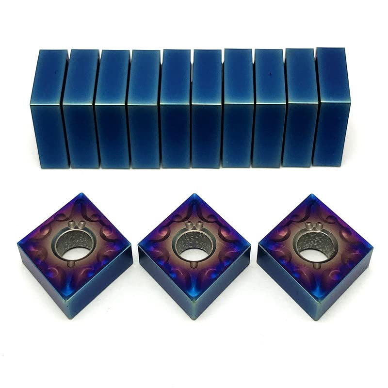 10 pcs Insertos de Carburo CNMG120404 y CNMG120408 para Torno miniatura 3