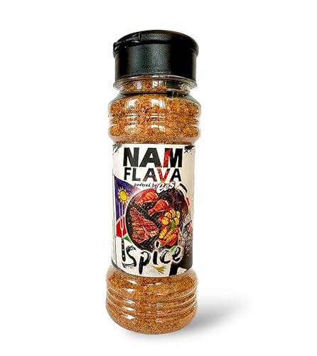 Nam Flava Braai Spice von EES - Original Namibian BBQ Spice with natural sea salt | coriander, paprika, parsley, garlic, onions | 150 g