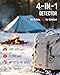 GasDoc DS-100PRO Portable CO & CO2 Detector for Travel, 4-in-1 Magnetic Carbon Monoxide and Carbon Dioxide Detector, Audible & Visual Alarm, 3-Day Standby, CO & CO2 Monitor for Home, Tent, RV