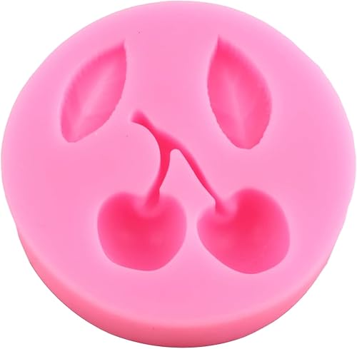 Miniatura 4 de Moldes de silicona con hojas divertidas de cerezas, molde de fondant de cereza para decoración de tartas de azúcar, decoración de cupcakes,