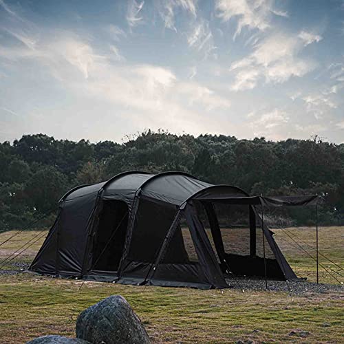 Carpa túnel familiar 5-8 personas con dormitorio y amplio vestíbulo miniatura 2