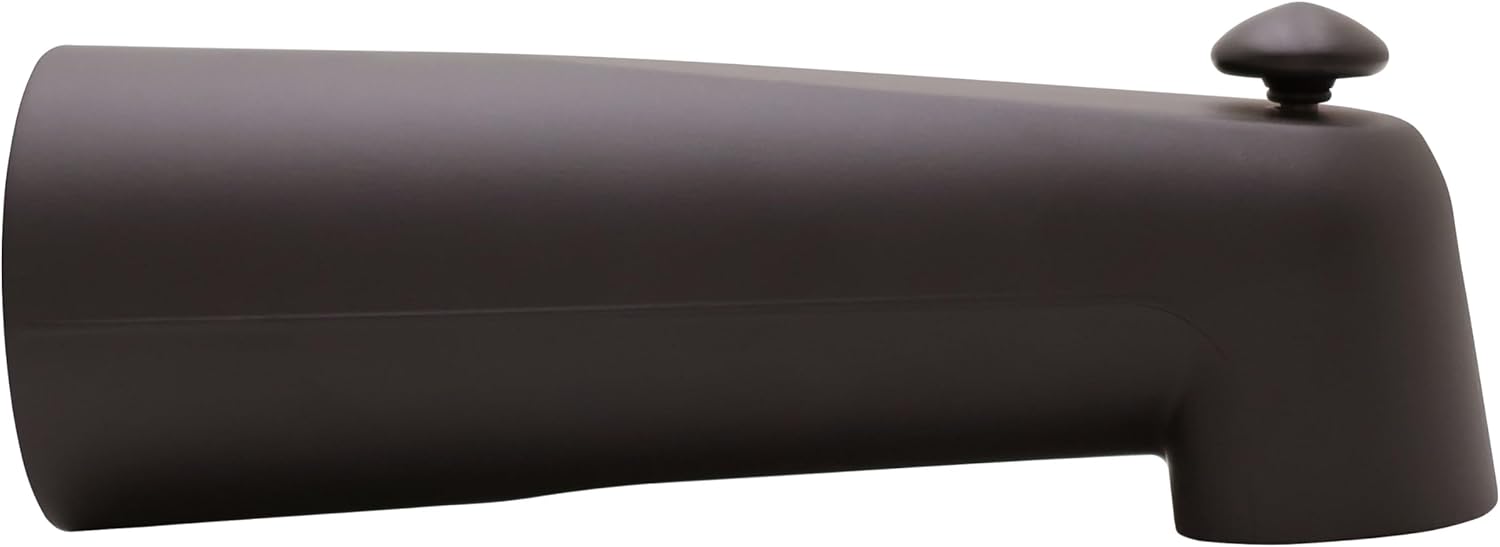 Westbrass 7" Diverter Tub Spout for Copper Pipe, Oil Rubbed Bronze, E5074D-1F-12