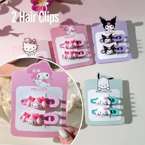 Image of Cute hair accessory set Cute headband，Various Styles of hair clips, hair cords, Hair Ties，Plush hair loop（pink）