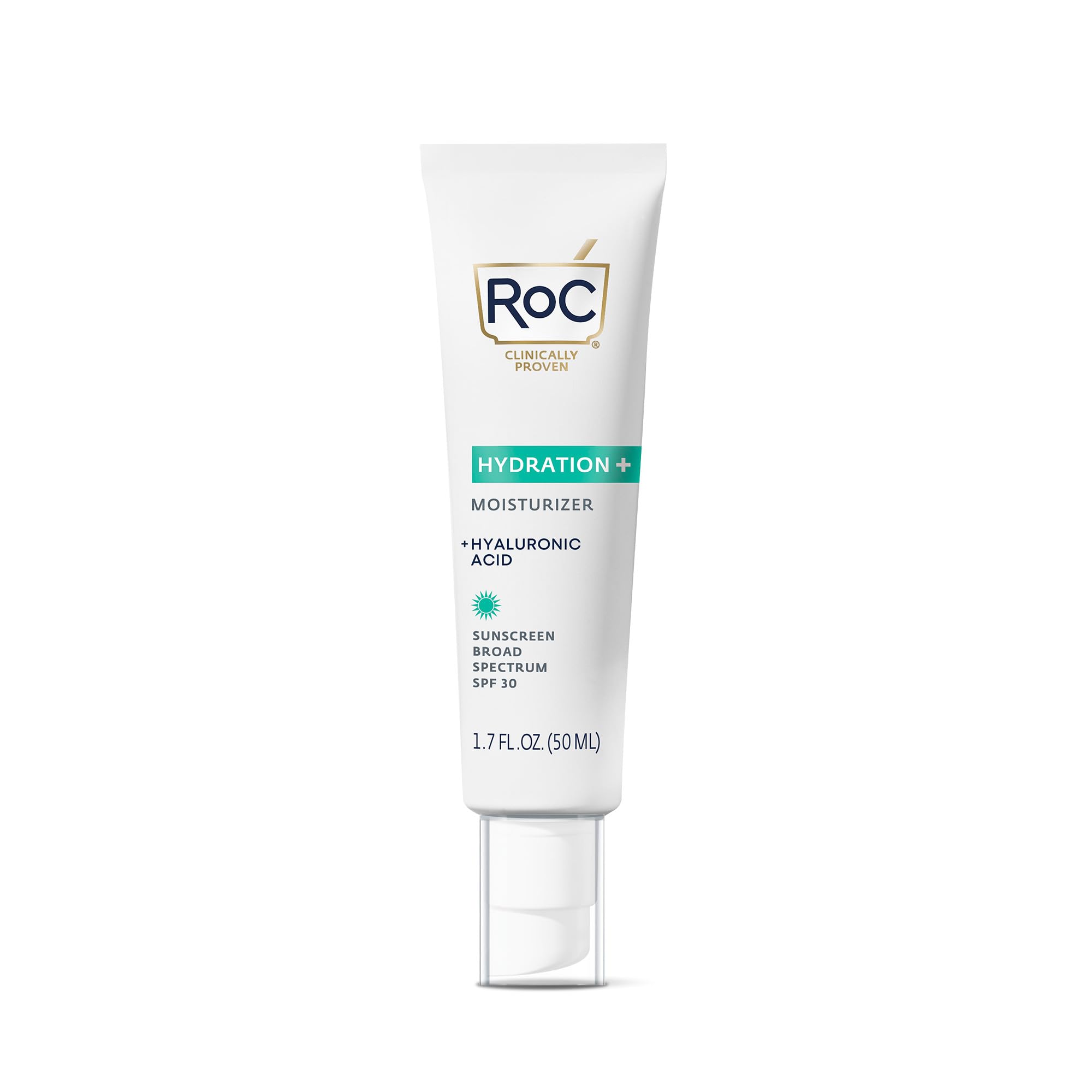 RoC Multi Correxion 1.5% Pure Hyaluronic Acid Anti Aging Daily Face Moisturizer with Sunscreen, SPF 30 Broad Spectrum Moisturizer + Retinol Eye Cream Packette