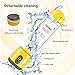 KONKA Personal Size Blenders,4000mAh Battery Mini Portable Blender,17oz（420ml） USB Rechargeable Juicer, Fruit Mixer Machine for Shakes and Smoothies ，Home/Office/Travel,Yellow