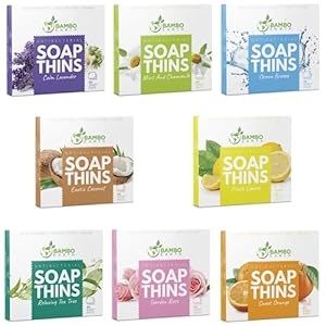 400 Sheets Antibacterial Paper Soap Strips For Hand Washing – 8 Pack Portable Disinfecting Pocket Travel Soap Thins Dissolvable & Disposable Camping Mini Size Dry SoapSheets For Hands (Variety 8×50)