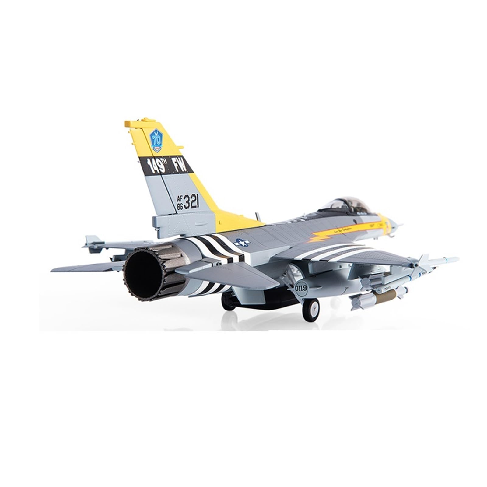 CLMJHG Vintage Classics samolot odlewany stop metalu dla F-16C F16 US Air Force Model 1/72 skala samolot samolot myśliwiec zabawkowy model do kolekcji