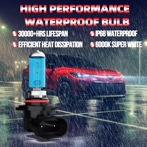 Image of Light Bulbs Fit For Chevy EQUINOX 2018-2021,9012 High Low Beam High Performance Halogen Headlight Bulb Combo, 6000K White Light, Pack of 2
