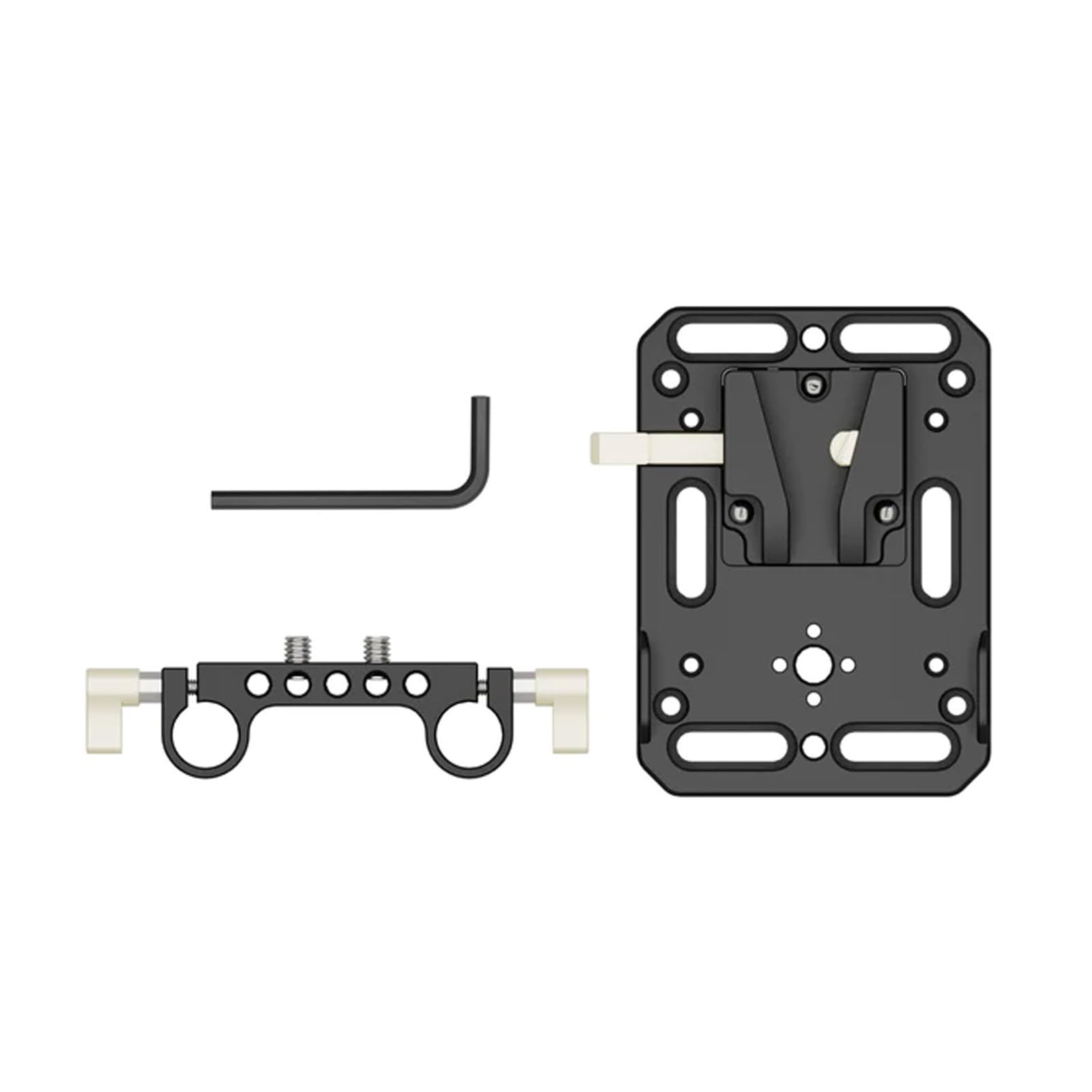 Piastra Batteria A V Zgcine VR-Kit 1 | Supporto V-Lock Con Morsetto Doppia Asta 15mm