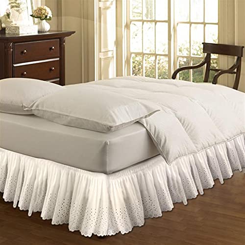 Frilled Valance Bed Rok Wrap Around Easy Fit Katoen Borduren Sprei Queen Ruffle Matrashoes 1,5 M/1,8 M/2 M… - Image 6