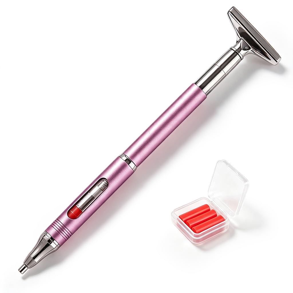 HASTHIP® Refillable Wax Diamond Art Pen with Metal Plate | Practical diy craft tool fits diamond painting, also applicable for nail art and various handmade projects-image-49