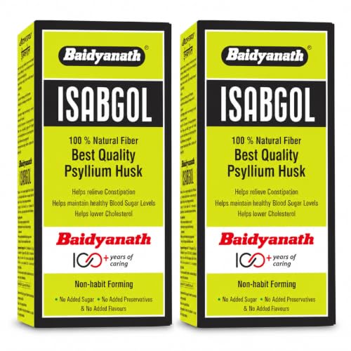 Image of Baidyanath Asli Ayurved Isabgol, 100gm (Pack Of 2) Psyllium Husk - Rich in Fiber | Provides Effective Relief From Constipation & Bloating | Promotes Bowel Health | Non Habit Forming | 100% Ayurvedic