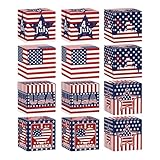 ☣Cadeau idéal : renforcez l'festif pour les fêtes de la Journée des anciens combattants, du Jour de l'Indépendance et du Memorial Day avec des boîtes à friandises patriotiques. Cadeau parfait pour la famille, les amis et les proches.