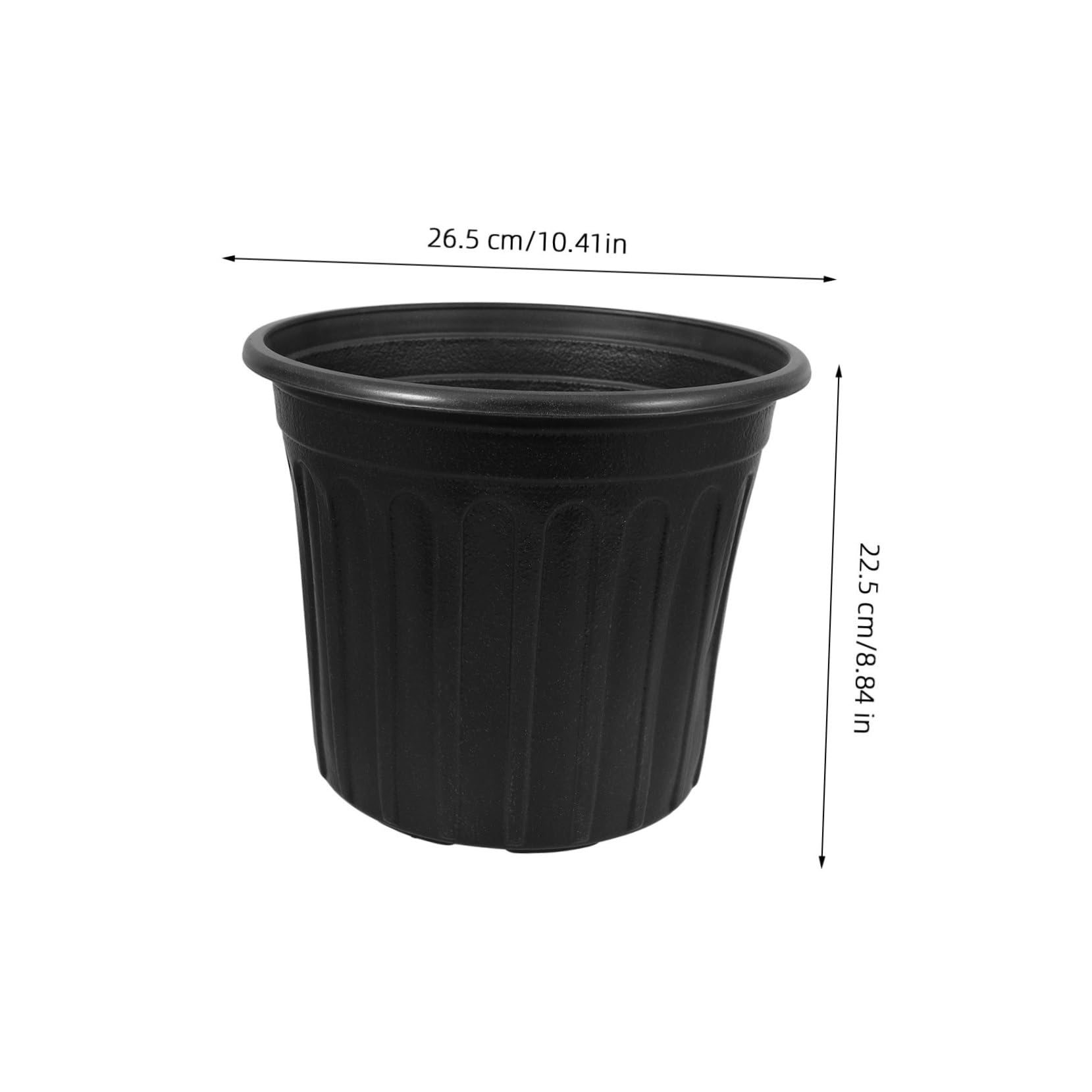 INOOMP 6PCS Plastic Nursery Pots for Succulents Plants Versatile Planter Containers for Transplanting Growing for Home Office Decor