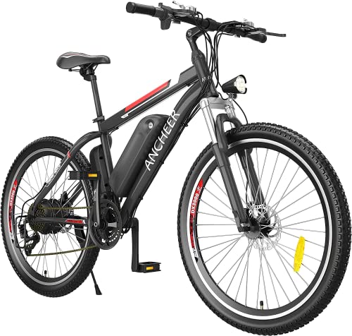 Ancheer Bicicleta Eléctrica, 26 27,5 Bicicleta De Montaña Eléctrica Con Batería Extraíble De 36 V 8 Ah 10 Ah 12,5 Ah, Suspensión Delantera Y 21 Velocidades 26 36v 8ah Ancheer Bicicleta Eléctrica, 26 27,5 Bicicleta De Montaña Eléctrica Con Batería Extraíble De 36 V 8 Ah 10 Ah 12,5 Ah, Suspensión Delantera Y 21 Velocidades 26 36v 8ah