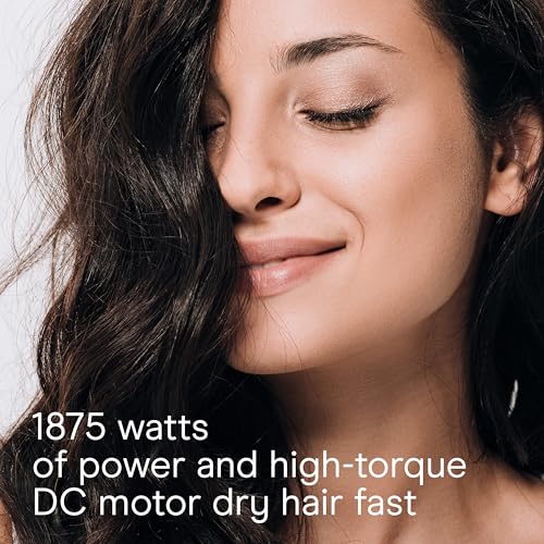 Conair INFINITIPRO Hair Dryer w/Diffuser & Concentrator, 1875W, Purple | Lightweight blow dryer with custom heat and speed, 5-ft cord for effortless styling on thick, fine, wavy, and curly hair - image 7