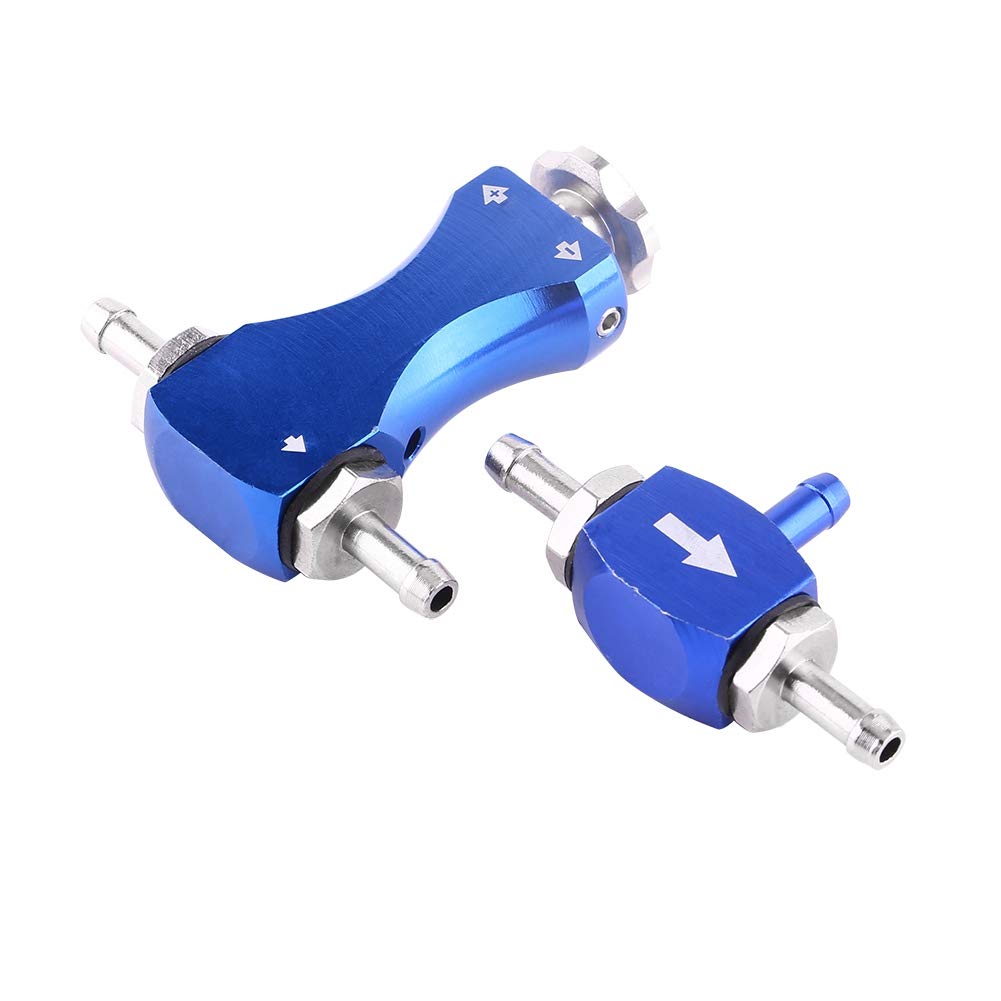 Turbo Boost Controller Manuale, Kit Controllo Boost Regolabile 1-30 PSI, Valvola di Sfiato Bilanciata per Auto Benzina, Alluminio Lavorato CNC, Montaggio in Cabina (Blu)