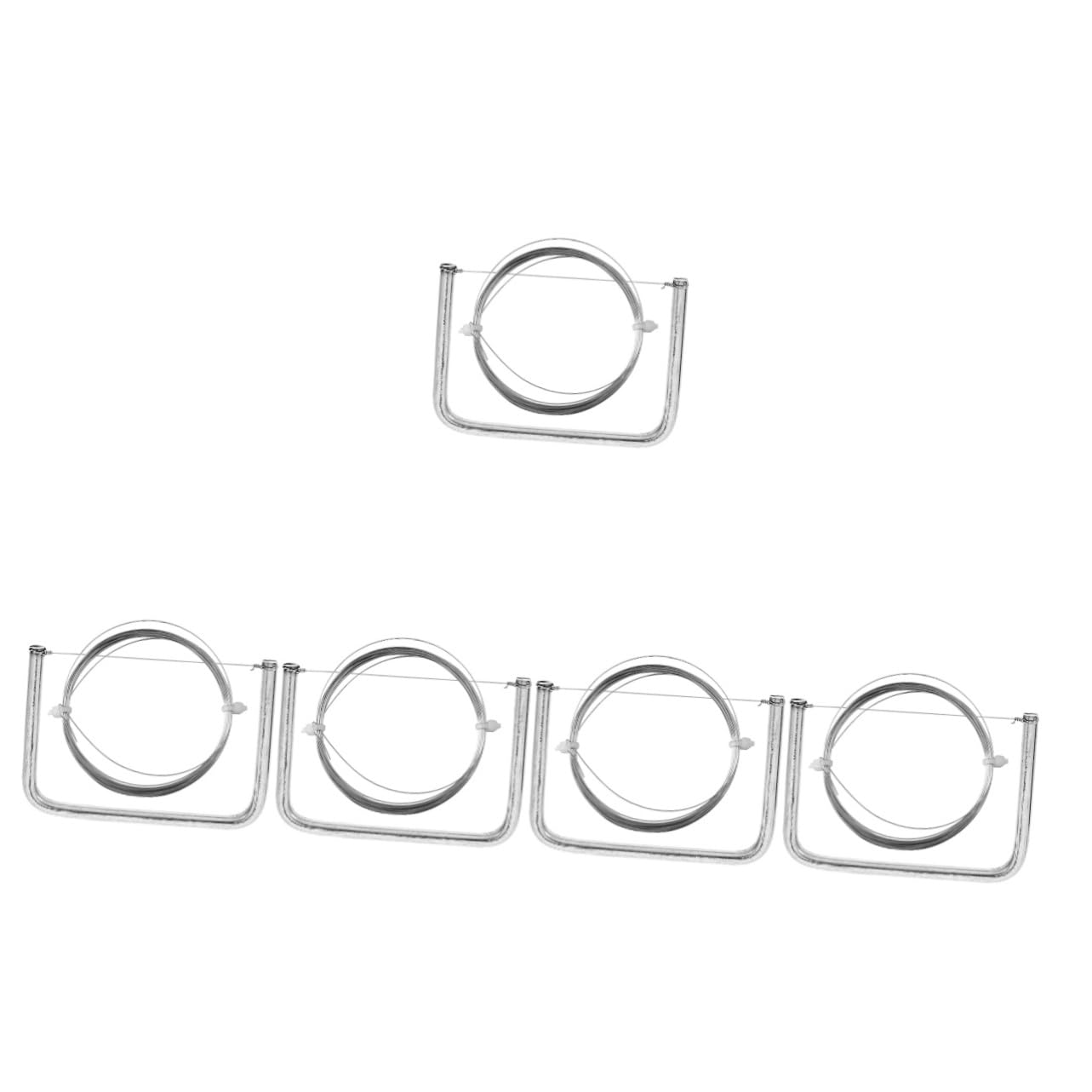 SHINEOFI 5 Set Taglia in Acciaio Inossidabile attrezzo scolpire l'argilla Pasta modellabile Argilla modellabile Strumento per Tagliare Il Fornitura di Taglio dell'argilla Silver