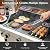 Hisencn Grill Grates Replacement for Char-Broil TRU-Infrared Performance 3 Burner Gas Grills, Fits 463371116, 463371316, 463633316, Porcelain Enameled Steel, 17" x 25.5"