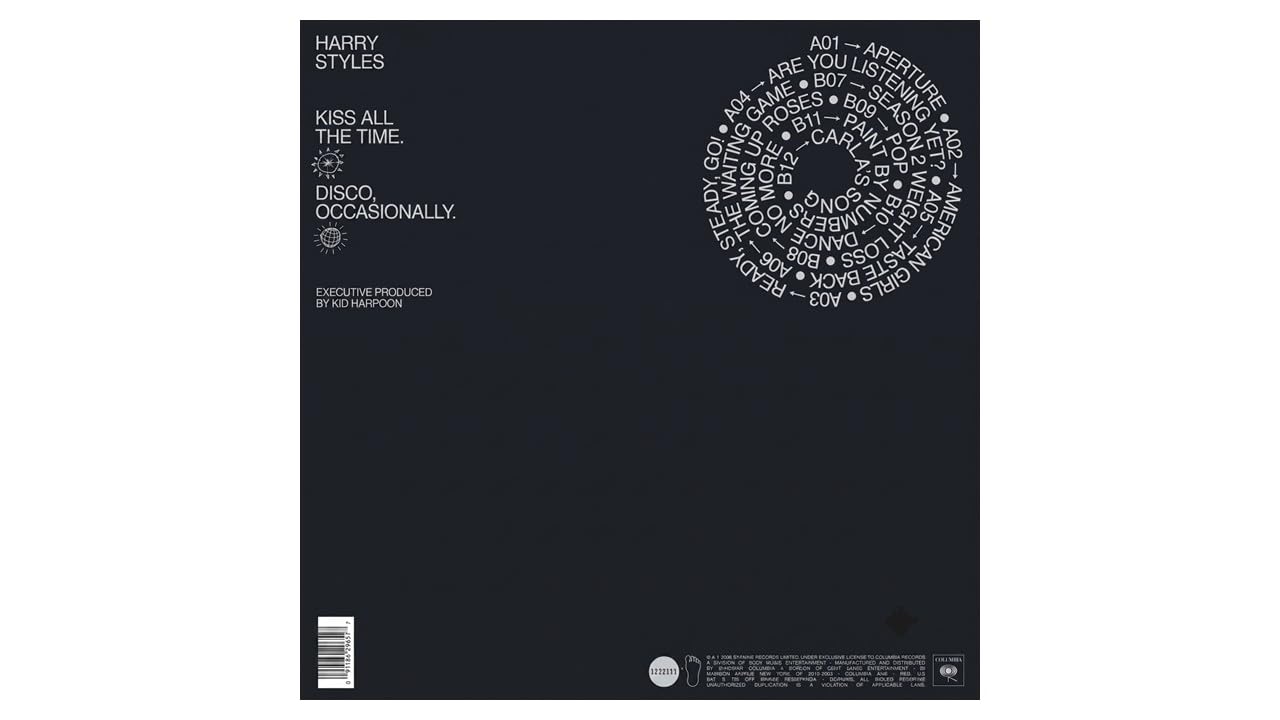 Kiss All The Time. Disco, Occasionally -byHarry Styles | 180 g, esclusiva indie, include poster.