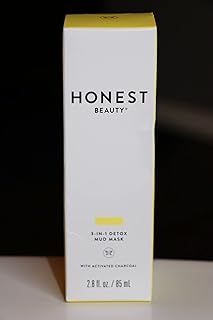 Honest Beauty 3-in-1 Detox Mud Mask with Activated Charcoal & Jeju Volcanic Ash + Manuka Honey & Shea Butter | Cruelty Fre...