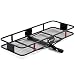 60” x 22.5” Cargo Hitch Carrier by Vault - Haul Your Cooler & Camping Gear with this Rugged Steel Storage Rack & Basket for Your Truck or SUV - Easily Mounts to Trailer Towing Hitches