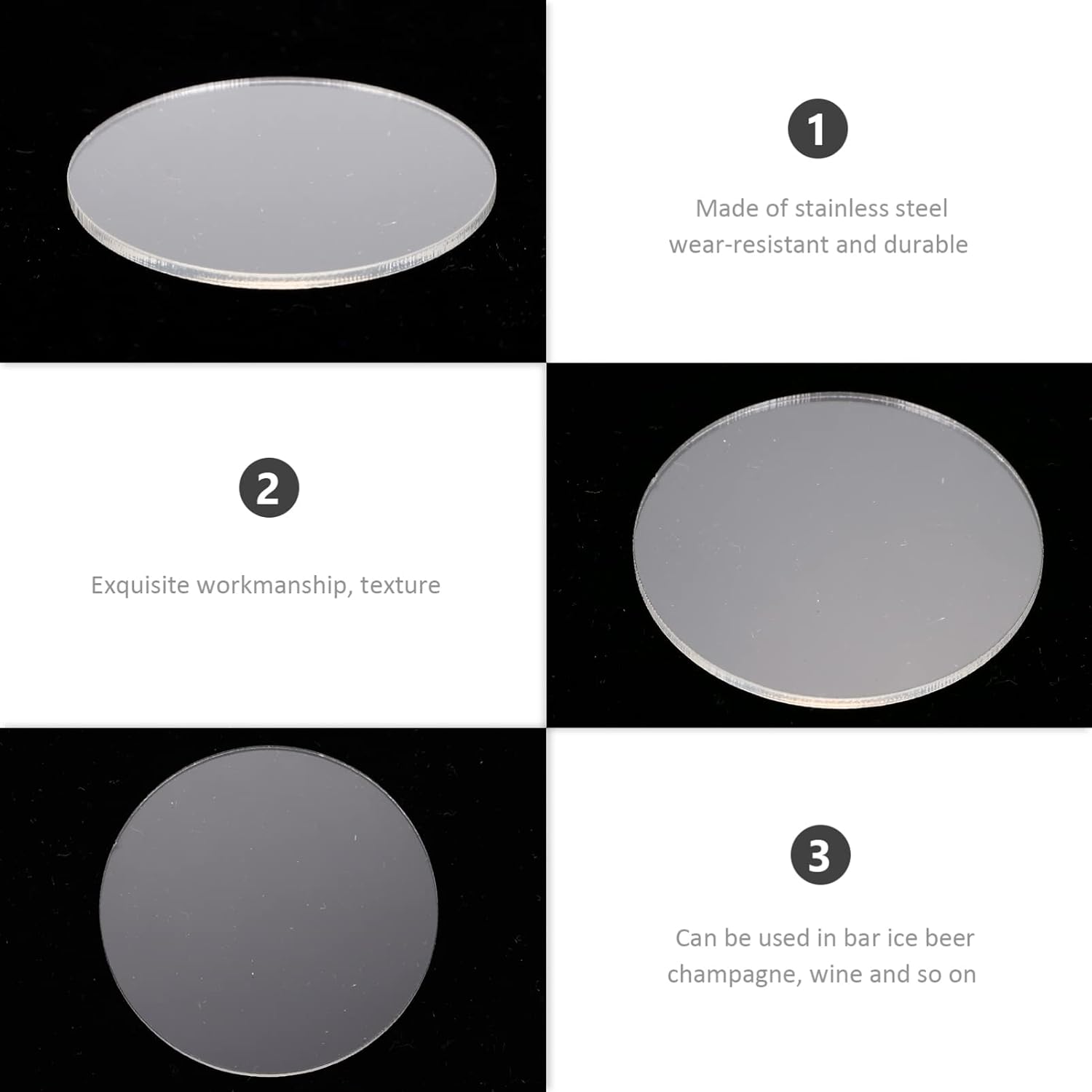 Ciieeo 30pcs Acrylic Discs for Crafts Round Blanks for Drawing Painting and Decorating Thickness for Boys and Girls and Art Projects