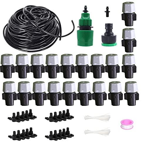 HUAZIZ Système d'irrigation Jardin, Micro Irrigation Goutte à Goutte Kit Arrosage Automatique, Systeme Arrosage Aoutte a Goutte Irrigation de Jardin pour...