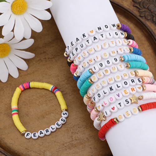 Gallipower 14pcs Colorful Friendship Bracelet Kit,Couple Relationship Bracelets Colorful Friendship Bracelets,Girlfriend Boyfriend Cosplay Costume Accessories by Gallipower - Used condition - Image 4