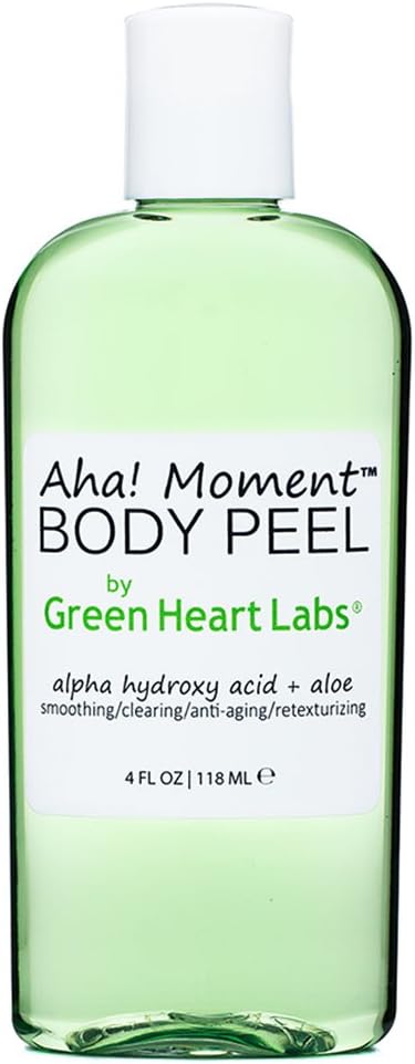 Aha! Moment Body Peel | Gentle High Potency Lactic Alpha Hydroxy Acid Peel, Huge 4 oz Bottle