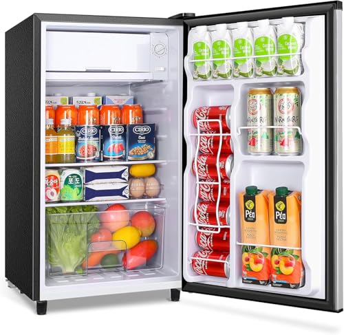 WANAI Compact Fridge With Inner Freezer 3.2 Cu.Ft Single Door