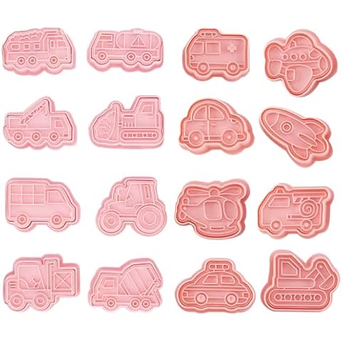 ZOOMPIL 16-Piece Construction Cookie Cutter Set Cover