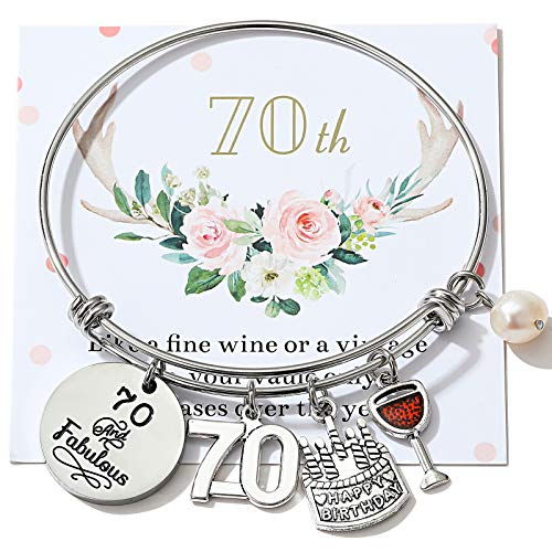 Image of Silver /14k Gold Plated Birthday Bracelet, Natural Healing Crystal Bracelet Gifts for Her Birthday for Daughter Granddaughter Friends Mom Grandma Sister