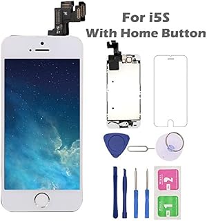For iPhone 5S Screen Replacement with Home Button, Arotech 4.0 Inch Full Assembly