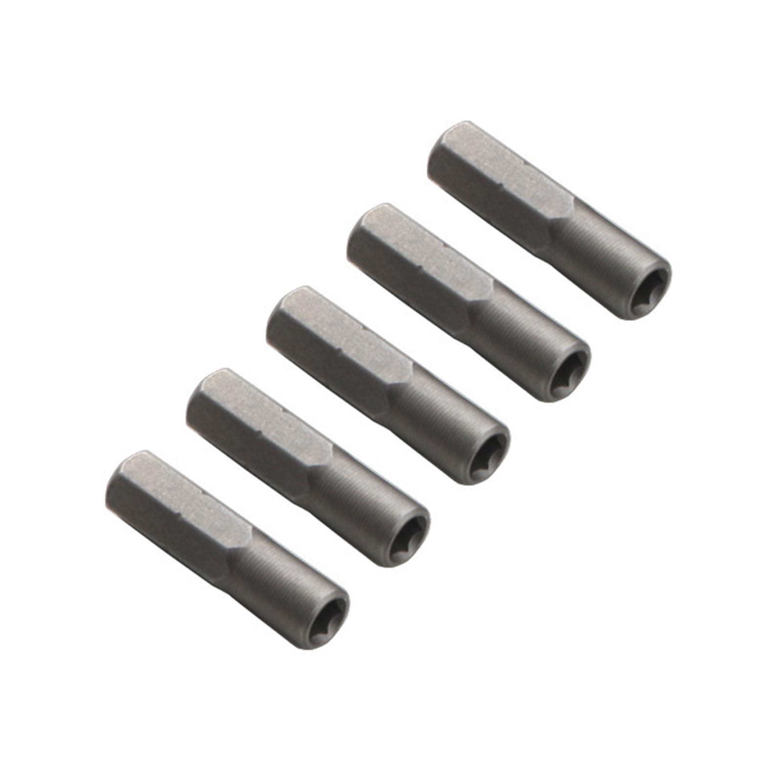 Tsophreniq Sandblasting 25Mm Hexagonal Bit Adapter 5Pcs Set 6.35Mm To 4Mm Socket Shank For Screwdriver And Drill Use Screwdriver Bit Conversion