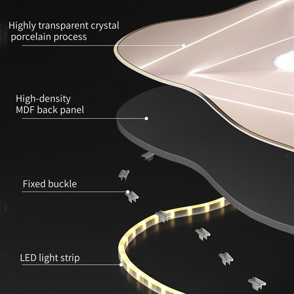 3D Wall Hanging Decor, Plug-in Power Supply Led Wall Art, Acrylic Clock with LED Light, 3D Wall Hanging Painting for Bedroom, Living Room, Entrance Door(Blue,33x100cm/13x39.4in)