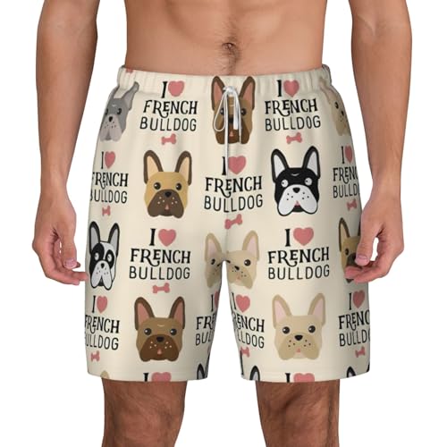 Short de bain séchage rapide bouledogue français léger