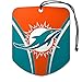 FANMATS Team ProMark NFL Miami Dolphins Air Fresheners2 Pack Shield Design Air Fresheners, Team Colors, One Size