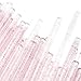 ZYIGYI 500 Pcs Disposable Micro Applicator Brush for Eyelash Extension, Micro Cotton Swabs, Lips Mascara Wands Pink