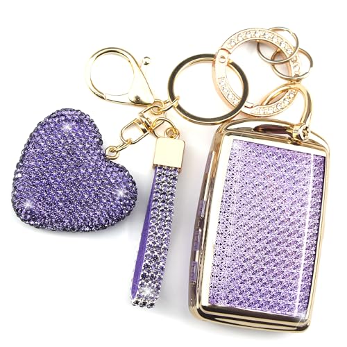 Coque de clé Mazda boutons protégés contre les rayures étui strass pour femme