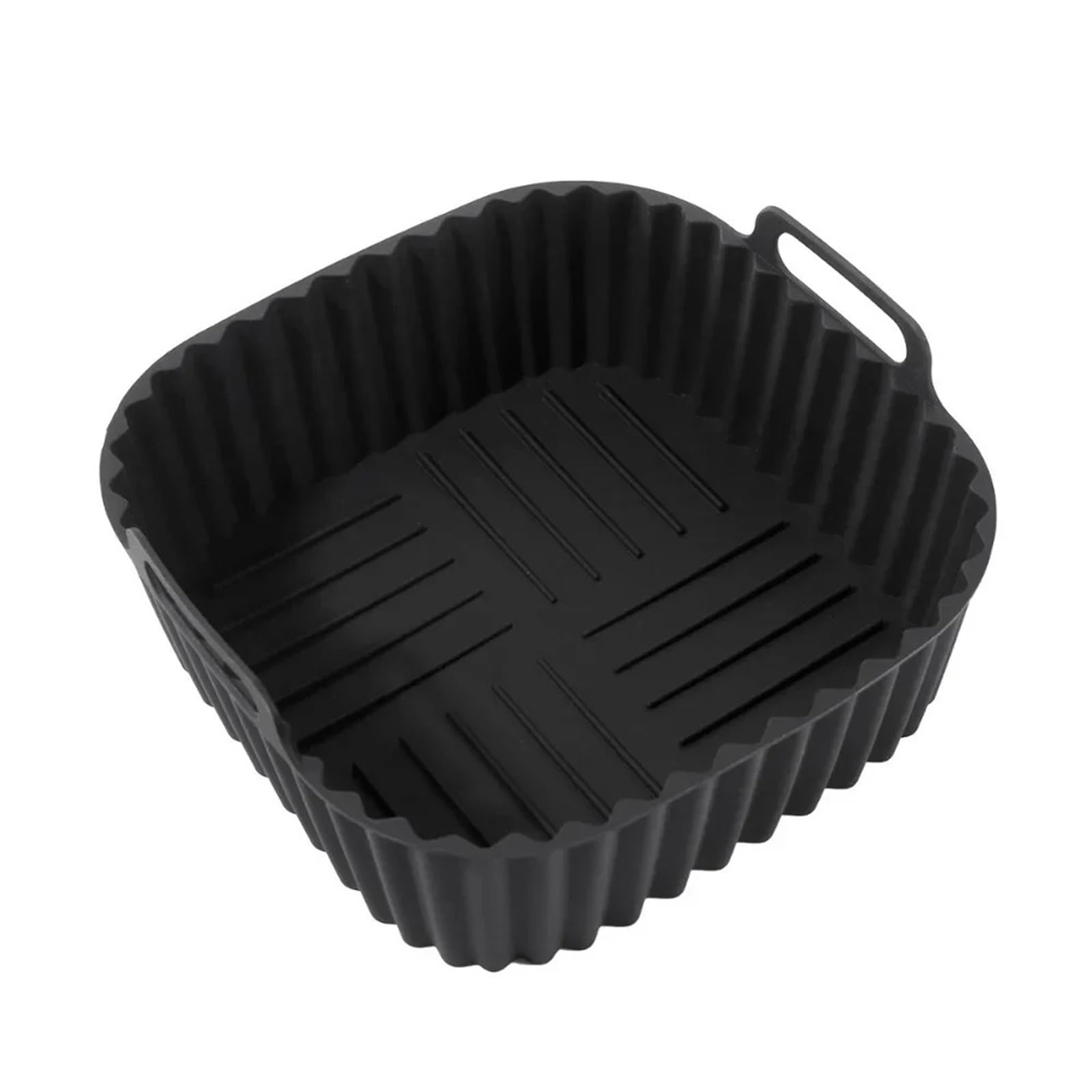 Wiederverwendbare, quadratische, antihaftbeschichtete Silikon-Luftfritteusen-Einlagen, Korbmatte, passend for Backzubehör for Backöfen und Mikrowellen von 4–7 QT