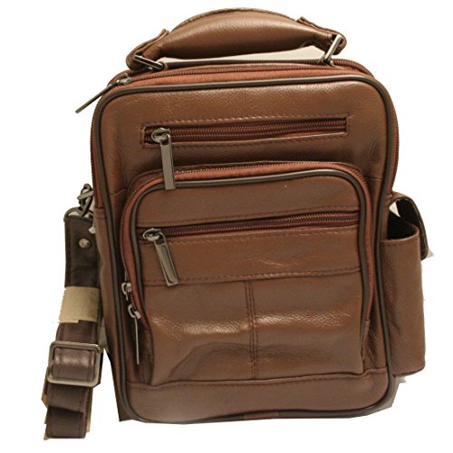 Sac porté épaule cuir marron homme pour vider vos poches de pantalon avec style